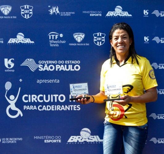 vice-campeã feminino Marisa Ferreira BRA